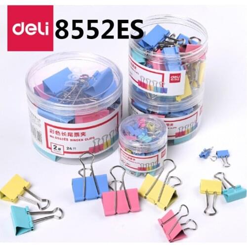 Metalcolorful Binder Clips Notes Letter Test Report Paper File clip Office Personal Stationery
