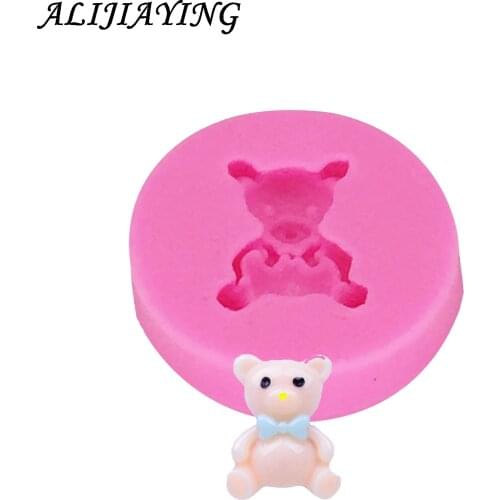 Mini Bear Sugarcraft silicone mold fondant mould cake decorating tools chocolate mold Clay Candy Moulds D0222