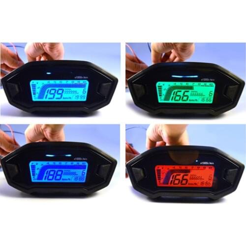 Motorcycle Scooter Replacement Multi-function Speedometer Instrument 150mm