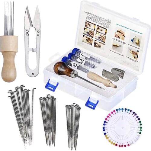 LMDZ 70PCS Wool Felt Kit Wool Felting supplies with Wood Handle Disc Needle for DIY Handmade Felting Working Crafting
