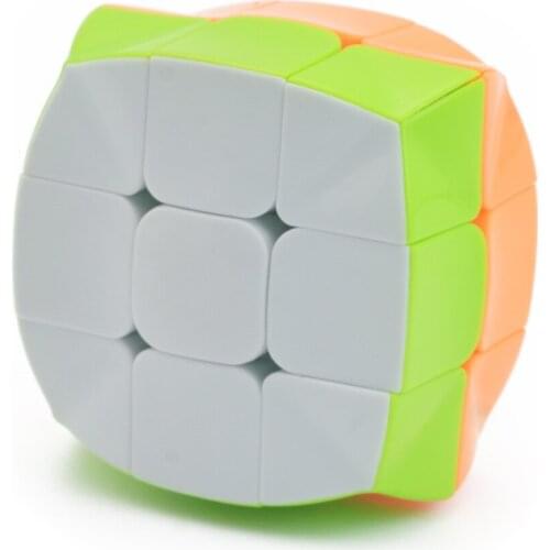 Uneven Concave Convex 2x3x3 Speed Magic Cube Stickerless Twist Puzzle Toy Brain Teaser 3D IQ Game Irregular ABS Multi-Color Gift