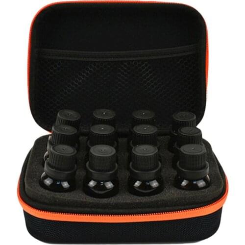 Portable 12 Slot EVA Essential Oil Bottle Storage Bag Zip Case Protector Pouch Organization Drop Shipping