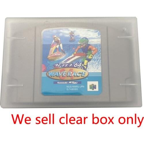 10 PCS a lot Transparent Storage Box Protector box for N64 Cartridge Card Box US/ EU/JP version Universal