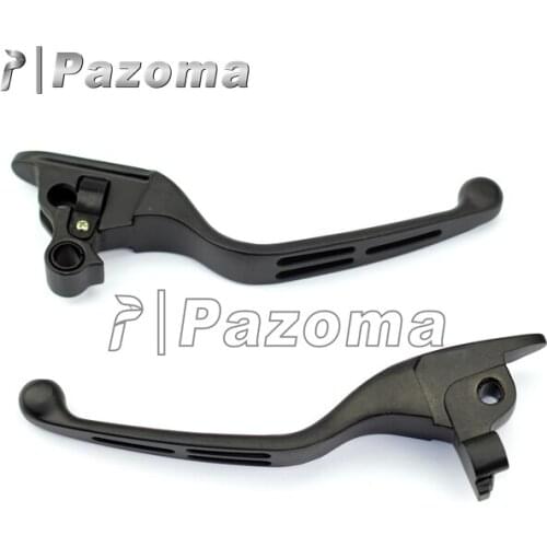 Black Motorbike Lever Motorcycle 3 Slot Wide Blade Ergonomic Brake Clutch Levers for Harley-Davidson Touring Models 2008-2013