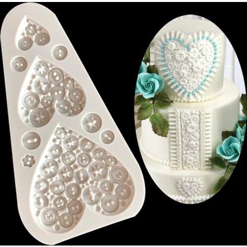 Fondant Silicone Mold Button Silicone Mold 15-731