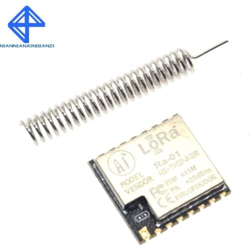 2PCS Ra-01 SX1278 LoRa Spread Spectrum Wireless Module 433MHz Wireless Serial Port UART Interface Ra01