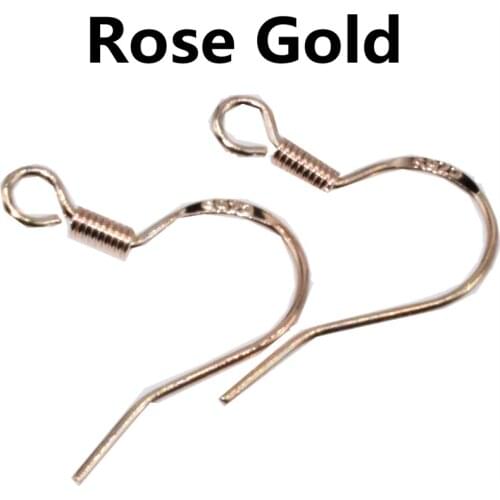 200pcs/lot Carven 925 Silver Material Earrings Clasps Hooks Fittings DIY Jewelry Making Accessories Hook Earwire Findings