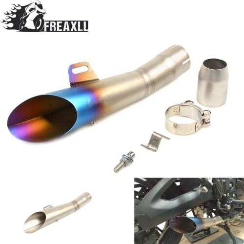 35MM-51MM Universal Motorcycle Exhaust Pipe Escape Scooter Muffler With DB Killer For YAMAHA XJ6 YZF R1 R6 MT-09 MT-07 ABS FZ6