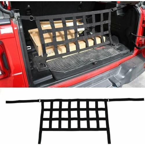 Car Accessories Car Rear Trunk Cargo Luggage Mesh Block Bezel Net for Jeep Wrangler JK JL 2007-2020