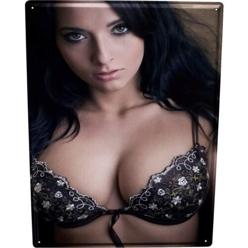 SINCE 2004 Metal Sign Pin Up Erotic Sexy Lady