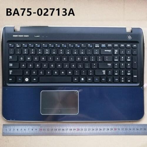US new laptop keyboard with touchpad palmrest for Samsung NP-SF510 SF511 BA75-02713A