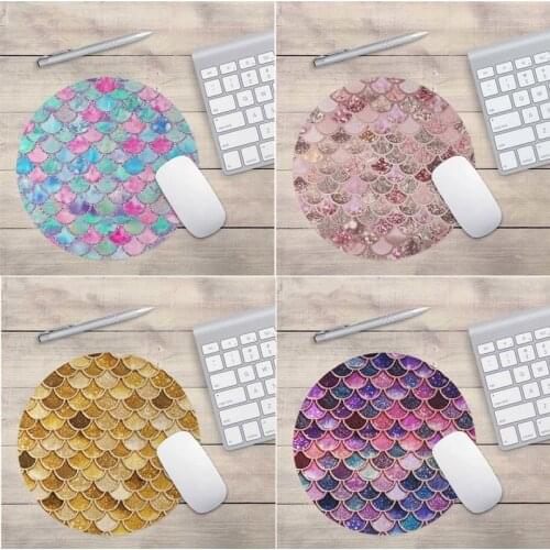 Mermaid Desk Mat Quality Office Desk Organizer School Supplies High Quality Scale Mouse Pads Office Desk Accessories Set