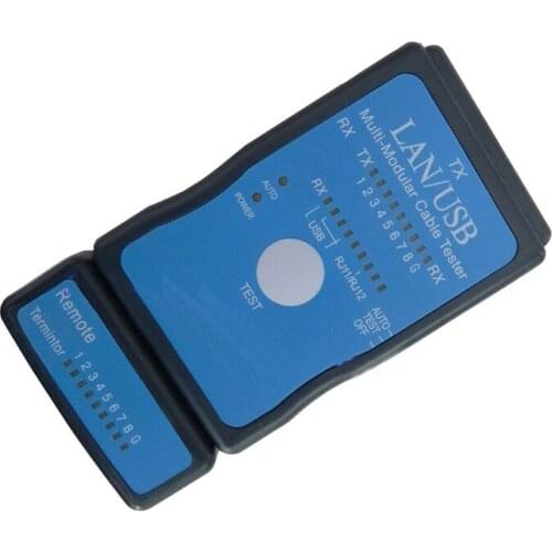 Multi-Modular RJ-45 RJ-11 Network LAN USB Cable Tester LAN USB Network RJ45 Cat5 RJ11