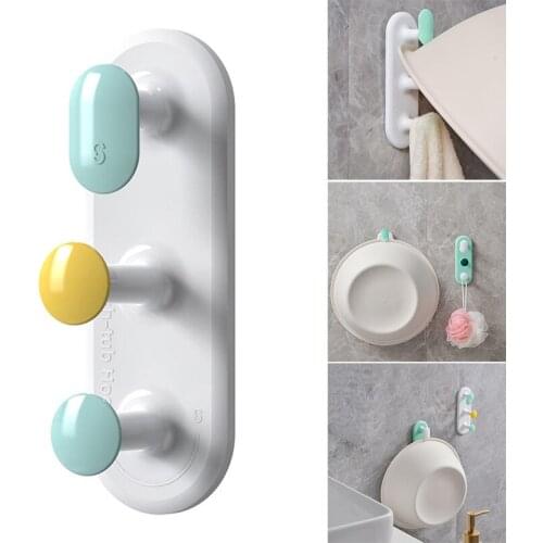 Newly Punch-Free Washbasin Hook Multifunctional Wall-Mounted Towel Storage Hook for Bathroom Bedroom Kitchen