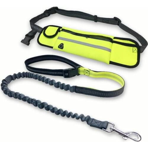Dog Leash Running Nylon Hand Freely Pet Products Harness Collar Jogging Lead Adjustable Waist Leashes Traction Belt Rope