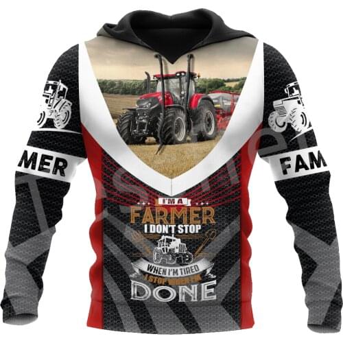 Tessffel Newest Worker Farmer Tractor Instrument Camo Pullover 3DPrint Streetwear Tracksuit Autumn Casual Hoodies Men/Women B-25