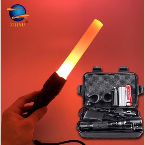 ZHIYU Rechargeable Tactical Flashlight LED torch 18650 4200mAh Battery L2 Waterproof Big Torch Portable Adjustabl Camping light
