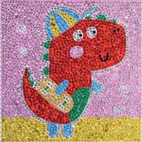 Full Crystal Diamond Painting dinosaur DIY 5D Special Childrens Full Diamond Cute Animal Diamond Painting With Frame