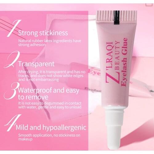 Professional False Eyelash Glue Non-irritating Waterproof Long Lasting Makeup Adhesive Eye Lash Glue False Eyelashes Cosmetic