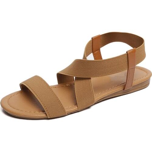 Women sandals 2019 hot fashion Women Summer Beach Roman Sandal ladies Open Toe flat sandal Casual female shoes