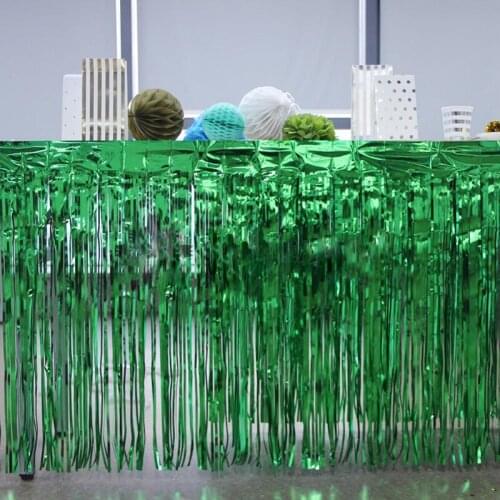 DIY Tissue Paper Tassel Garland Disposable PartyTable Skirt Birthday Party Wedding Decorations Baby Shower Supplies