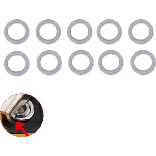 10pcs 2mm Bicycle Chain Wheel Screw Washer Aluminum Spacer Double Change Single