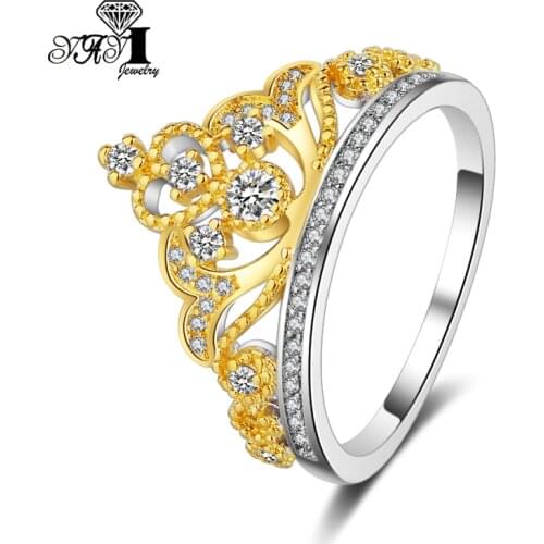 YaYI Jewelry Fashion Princess Cut Prong Setting White AAA Cubic Zirconia Silver Color Engagement Wedding Party Leaves Gift Rings