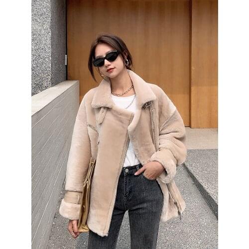 Super Quality Real Wool Fur Coat Autumn Winter Jackets for Women2020 Female Sheepskin Coat Womens Clothing Ropa De MujerZjt1516