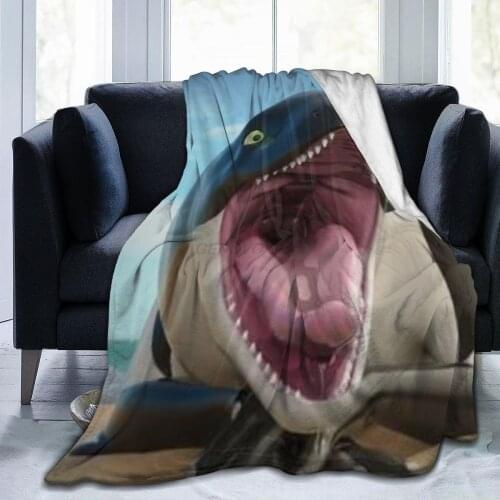 Monster manta rays big mouth winter flannel sofa cover soft warmth happy nap throwing blanket home bed and sofa bed cover