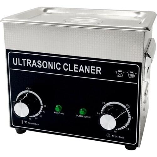 3.2L Ultrasonic Cleaner 180W PowerfulTemperature Knob 40khz 110v 220v Spare Parts Oil Rust Removal Surgical Clinic Dental Tools