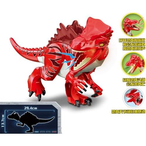 2021 Jurassic Animal World Dinosaur Park Triceratops Carnotaurus DIY Model Building Blocks Bricks Toys Gifts