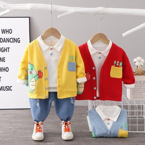 Toddler Girl Outfits 3pcs Kid Boy Clothing Set for Baby Gentleman Suit Toddler Boy Clothes Sets Children Clothing 1- 5 Years