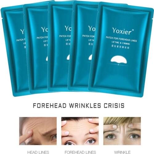 5Pcs/Set Forehead Line Removal Patch Anti Wrinkle Firming Mask Frown Lines Anti-Aging Lifting Skin Care