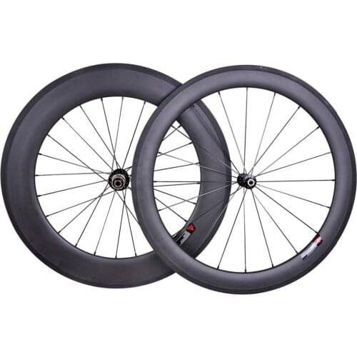 60mm 88mm Sapim CX-RAY Carbon Wheel Clincher Road Bike 700C Basalt Rim 3k matt