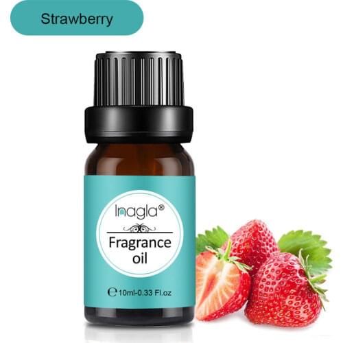 Inagla Strawberry Fragrance Oil 10ml Essential Oils For Air Fresh Oil Diffuser Candle Soap Perfume Making White Musk Coconut