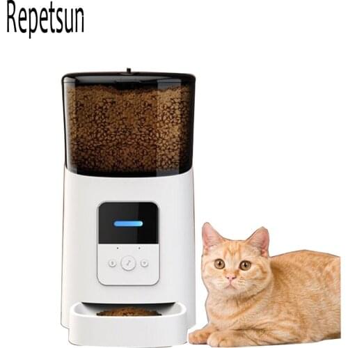 6L Large Capacity Intelligent Wifi Automatic Pet Feeder For Cats Dogs Smart Food Dispenser Bowl APP Timer Pet Feeding