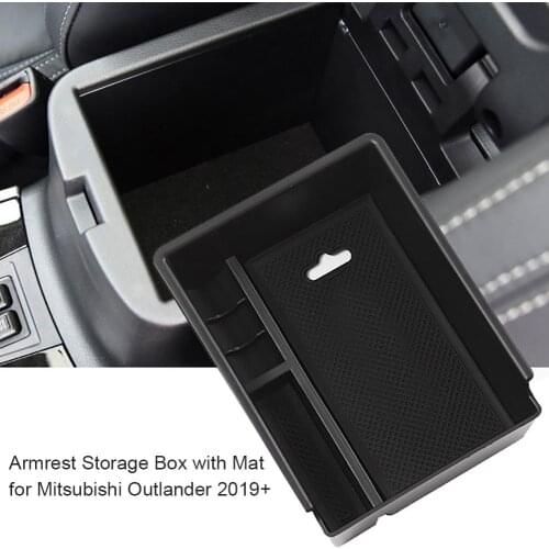 Car Central Console Armrest Storage Box Holder for Mitsubishi Outlander 2019+ Save Space Armrest Storage Box suitable for car