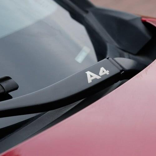 Car Metal Emblem Window Wiper Stickers Reflective Decor Decals For Audi A4 b6 b8 b7 b9 b5 Accessories Car Styling