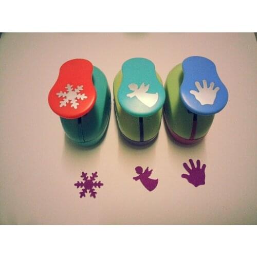 Free ship snowflake and angel and palm Shape 1 inch craft punch set Scrapbooking punches DIY Paper Cutter EVA Hole Punches 3PCS