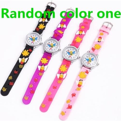 3D Cartoon Kids Watch for Girl Baby Toy Clock Silicone Strap Quartz Watch for Boy Gift Children Watch