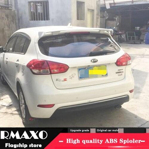 For Forte K3S Spoiler 2006-2018 KIA Forte K3S TF High Quality Spoiler ABS Material Car Rear Wing Primer Color Rear Spoiler