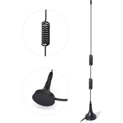 Dual Band VHF UHF 136-174MHz 400-470MHz Magnetic Base SMA Female Aerial Antenna Compatible with Handheld Ham Radio Kenwood BaoFe