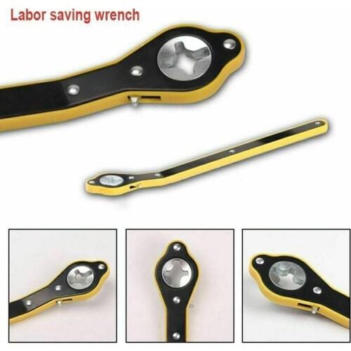 Labor-saving Jack Ratchet Wrench Scissor Jack Garage Tire Wheel Lug Wrench Handle Labor-saving Wrench Phillips Wrench