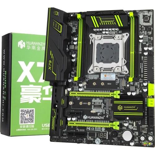X79 2.49 V2.1 Motherboard For Intel LGA 2011 Xeon E5 DDR3 128GB M.2 NVME NGFF ATX LGA2011 Server Mainboard