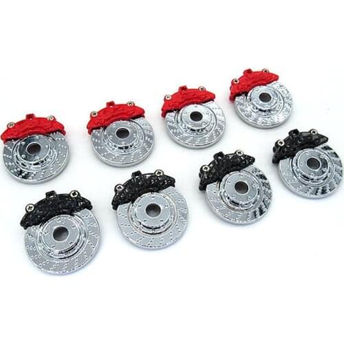 Metal Brake Pads and Brake Disc Brake Pliers Calipers for WPL D12 Tires RC Truck Accessories