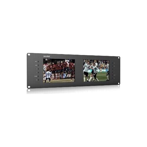 LILLIPUT RM-7028S Dual 7" 3RU Rack Monitors With Dual 7" IPS Screens, Viewing SD, HD and 3G-SDI Video on 3RU Rack Monitor