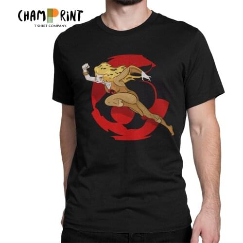 Mens Cheetara T Shirt Thundercats 80s Retro Cartoon Clothing Novelty Short Sleeve Crewneck Tee Shirt New Arrival T-Shirt