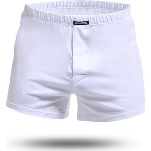 Mens Boxers Cotton Underwear Breathable Trunks Woven Arrow Pants Man Pouch Underpants Male Loose Boxershorts Hombre Plus Size