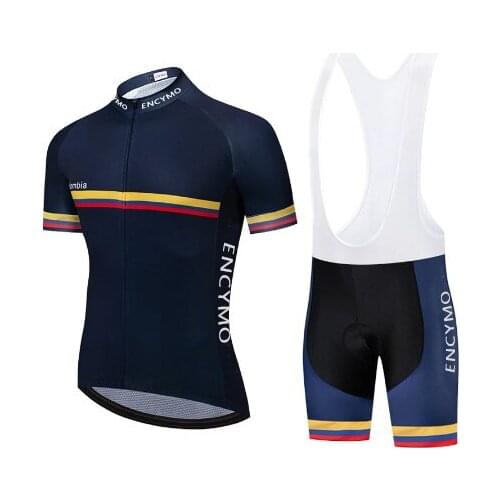 2021 New Team black Colombia Cycling Jersey Customized Road Mountain Race Top ciclismo jersey mens cycling jersey