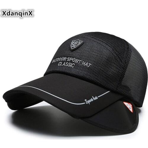 Summer Novelty Mesh Hat Breathable Mesh Baseball Cap Womens Wide Visor Sports Caps Beach Hats 2020 New Mens Vented Fishing Cap
